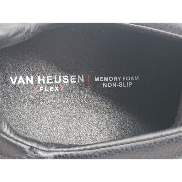 Van Heusen Flex Non Slip Mens Memory‎ Foam Black Shoes Size 10.5 - Picture 9 of 9